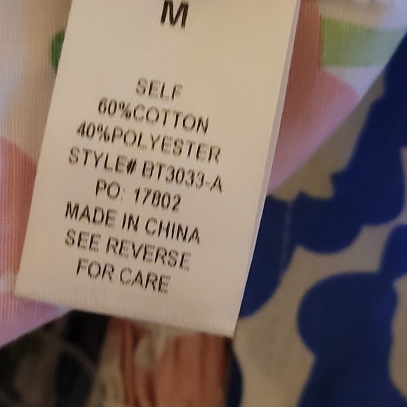 Ruffle Sleeve Square Neck Smock Floral Crop Top Blue Multi Smocked Back - Picture 14 of 14